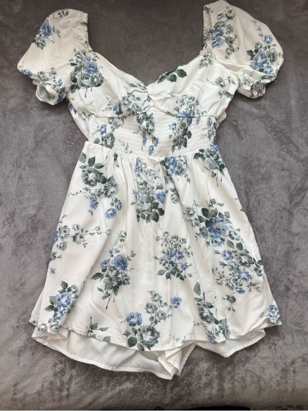 White Floral Dress
